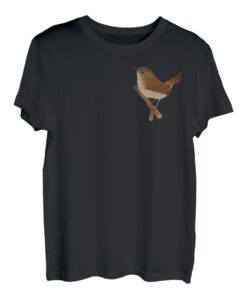 Zaunkönig Vogel Zeichnung Vogelfreund Gartenvogel Singvogel T-Shirt