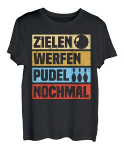 Zielen werfen Kegeln Kegler Sportkegler Kegel T-Shirt
