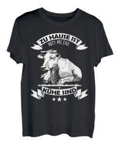 Zu Hause Ist Wo Meine Kühe Sind Design für Landwirt T-Shirt