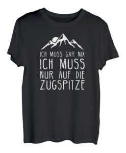 Zugspitze I Wandern Klettern Bergsteiger Motiv für Wanderer T-Shirt
