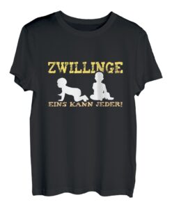 Zwillinge Eins Kann Jeder | Papa Baby Vater Mutter Vatertag T-Shirt